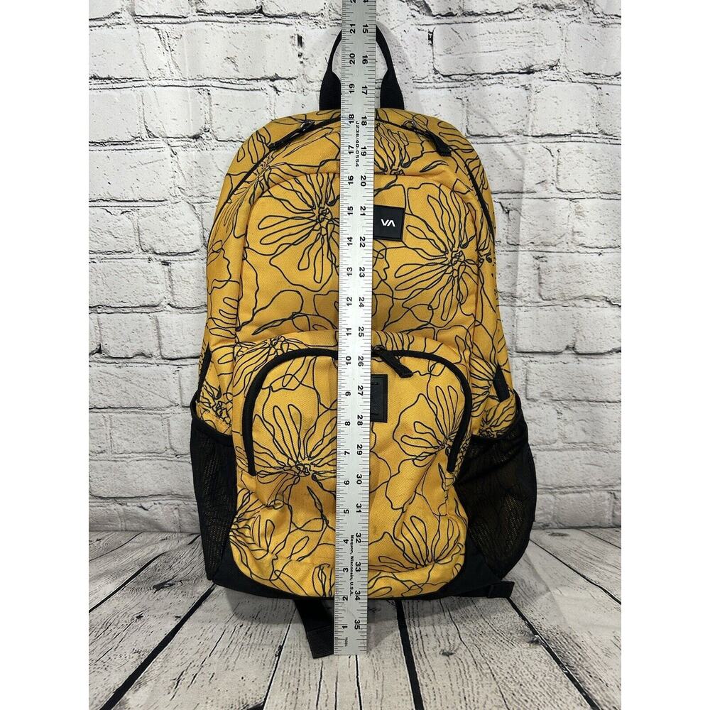 RVCA Estate II Yellow & Black Backpack Laptop Outdoor - Picture 9 of 10